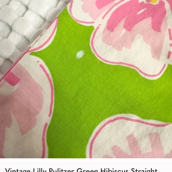 Lilly Pulitzer Women’s Cropped Straight Leg Pants Lavish Hibiscus Flowers - Picture 10 of 10